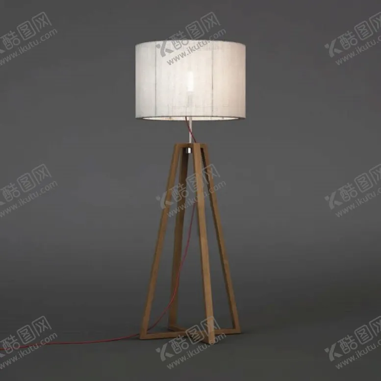 编号：72695501310634273347【酷图网】源文件下载-C4D模型落地灯