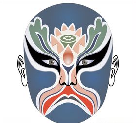 钟离春京剧脸谱