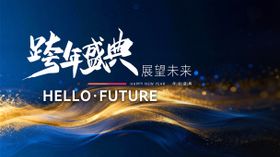 蓝金年会背景板