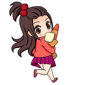 海洋人物少女插画卡通背景素材