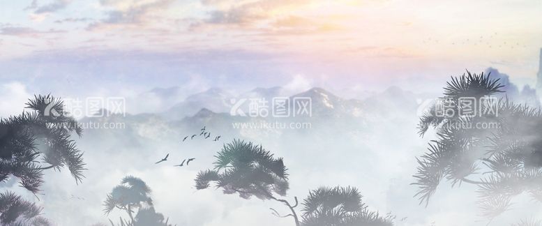 编号：29353410180134592305【酷图网】源文件下载-水墨背景