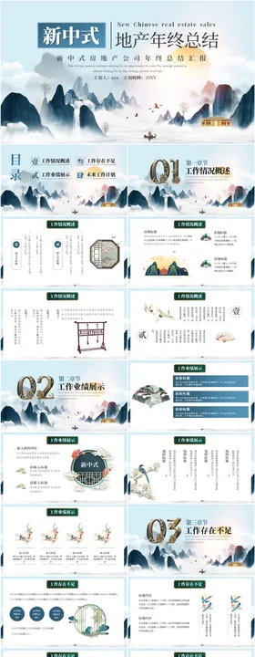 地产销售年终总结PPT