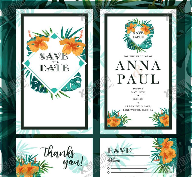 编号：21802309280659067316【酷图网】源文件下载-婚礼邀请卡