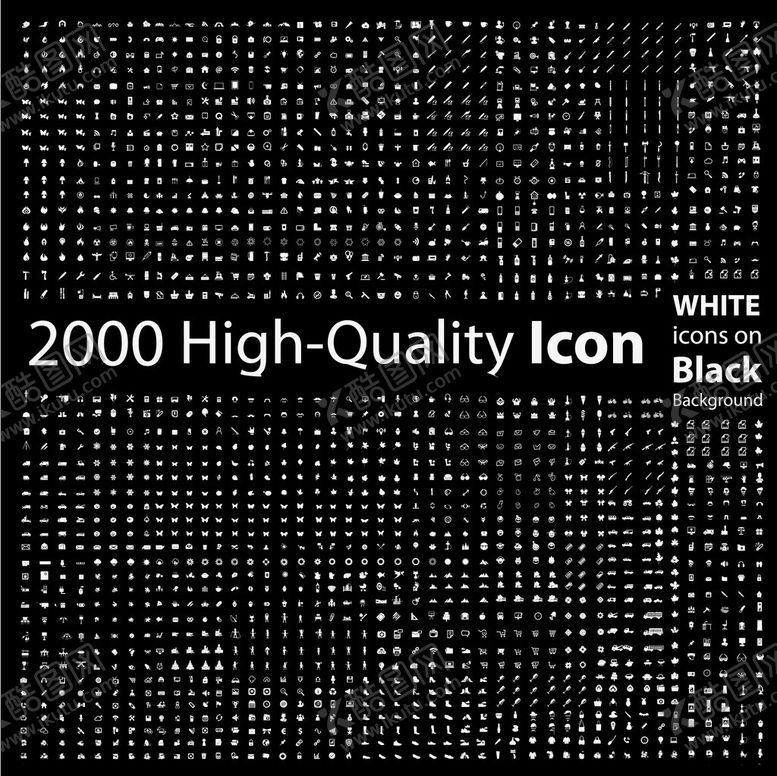 编号：93132811200238035200【酷图网】源文件下载-2000个高品质图标素材