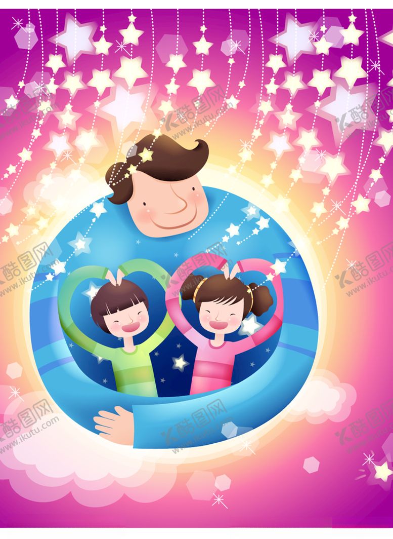 编号：87767309242055294447【酷图网】源文件下载-温馨家庭插画