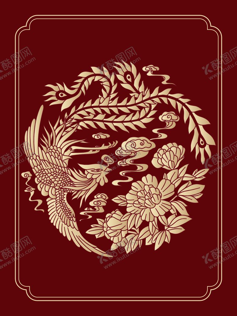 编号：92891712131137449299【酷图网】源文件下载-凤凰图案