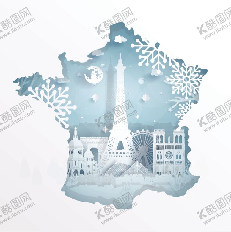 编号：10521704222318501547【酷图网】源文件下载-城市建筑剪纸