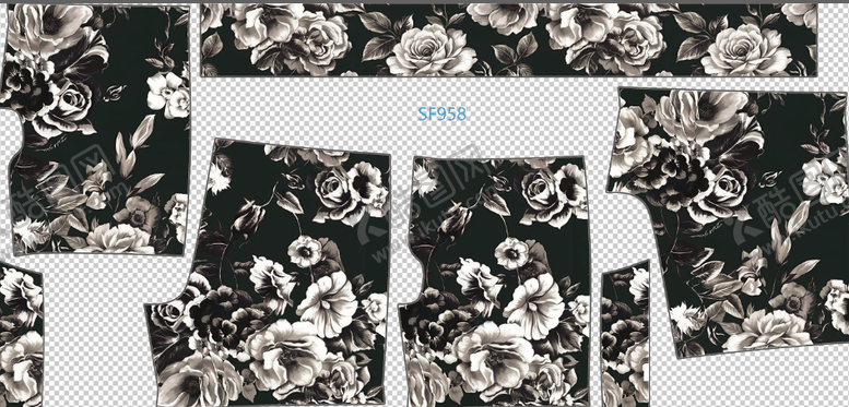 编号：68932302241701503287【酷图网】源文件下载-Z030-黑底裤子 幅宽150打1份 拷贝 2