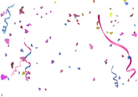 五彩纸屑烘托气氛素材