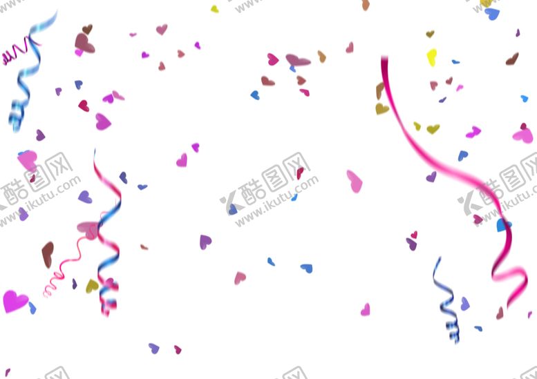 编号：79489810311846011805【酷图网】源文件下载-五彩纸屑烘托气氛素材