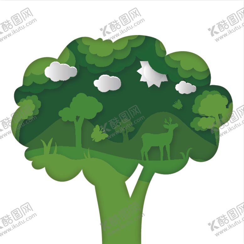 编号：19693110090924361542【酷图网】源文件下载-大树植物家园海报