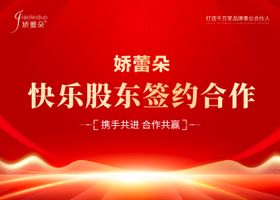 医美美业签约背景板