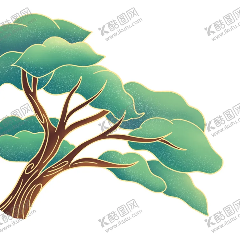 编号：44320902190507479964【酷图网】源文件下载-树叶树枝树干元素素材