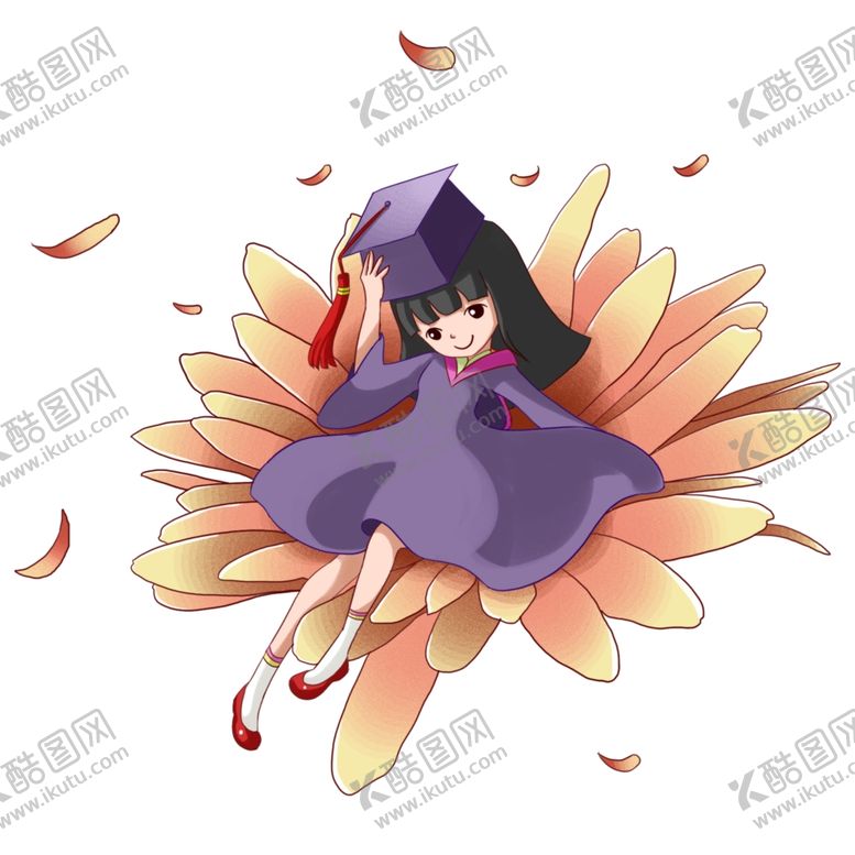 编号：52449105191021052212【酷图网】源文件下载-毕业插画