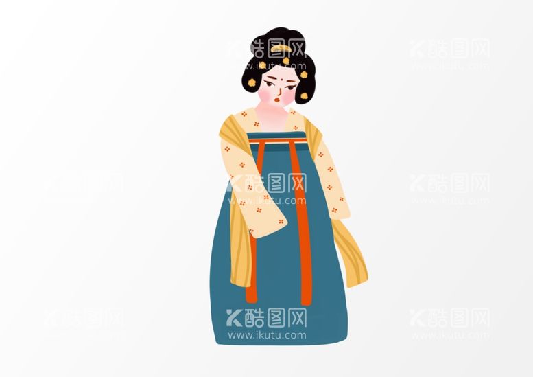 编号：18575912111141284108【酷图网】源文件下载-唐朝仕女图