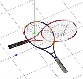 C4D模型网球拍