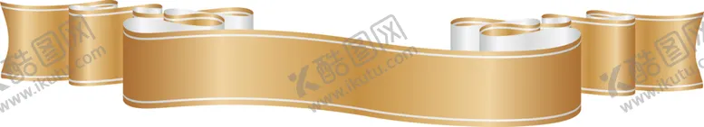 编号：59116004151210537645【酷图网】源文件下载-金黄色丝带