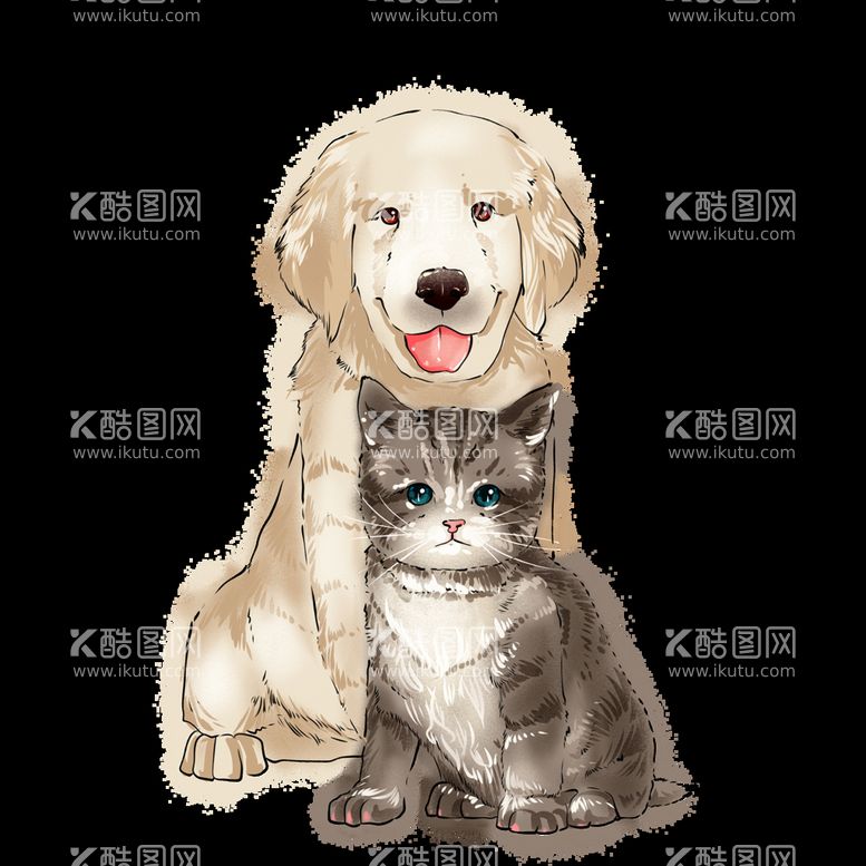 编号：87428610310851337227【酷图网】源文件下载-猫狗插画