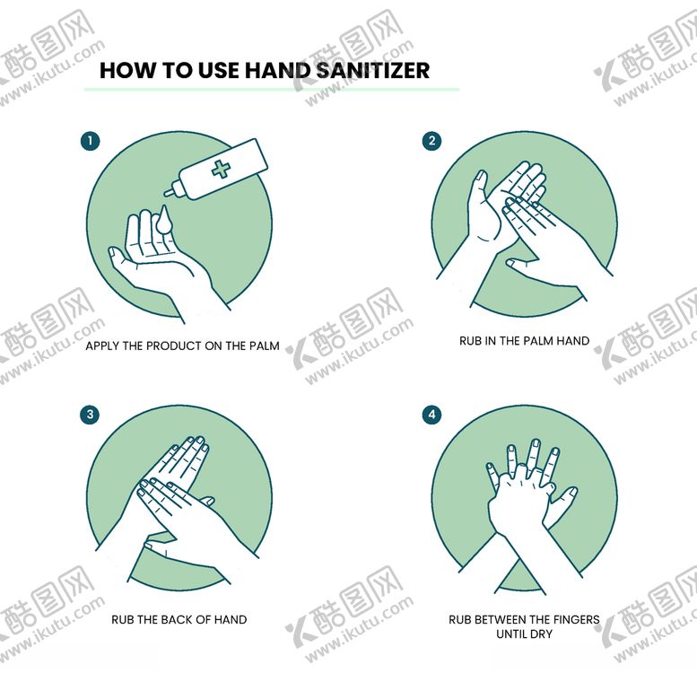 编号：37584610132120041189【酷图网】源文件下载-洗手流程图