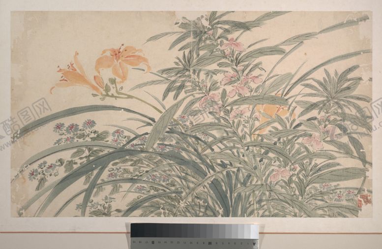 编号：79002309220009186428【酷图网】源文件下载-明代陈淳花卉花草绘画