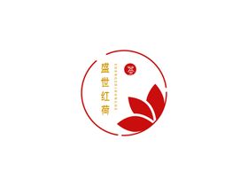 荷花荷叶文艺范logo