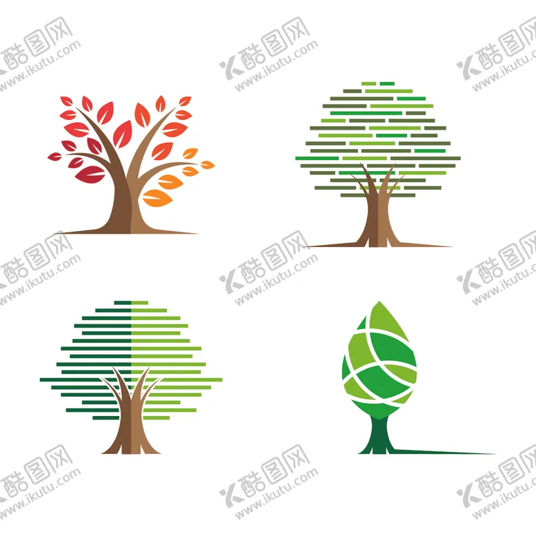 编号：93850903161145425328【酷图网】源文件下载-绿色植物图标