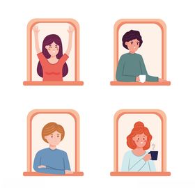 矢量卡通休闲人物