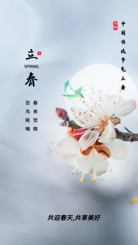 立春海报宣传节气活动