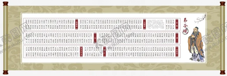 编号：17286612300749036757【酷图网】源文件下载-弟子规展板