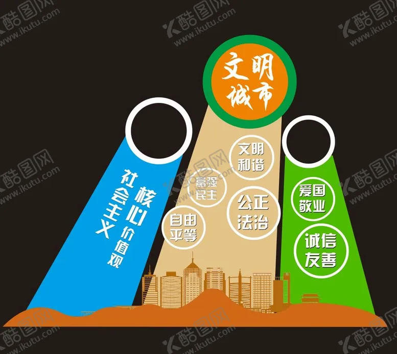 编号：72834510052140171027【酷图网】源文件下载-核心价值观造型