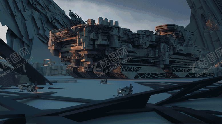 编号：93979409252155171187【酷图网】源文件下载-未来世界科幻场景图案