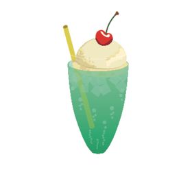夏日冷饮矢量插画