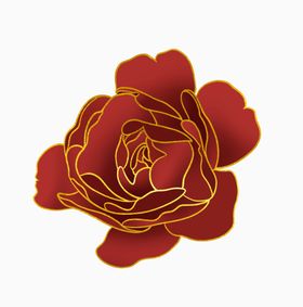 牡丹花卉海报油画背景朵