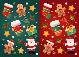 圣诞主题图案装饰元素