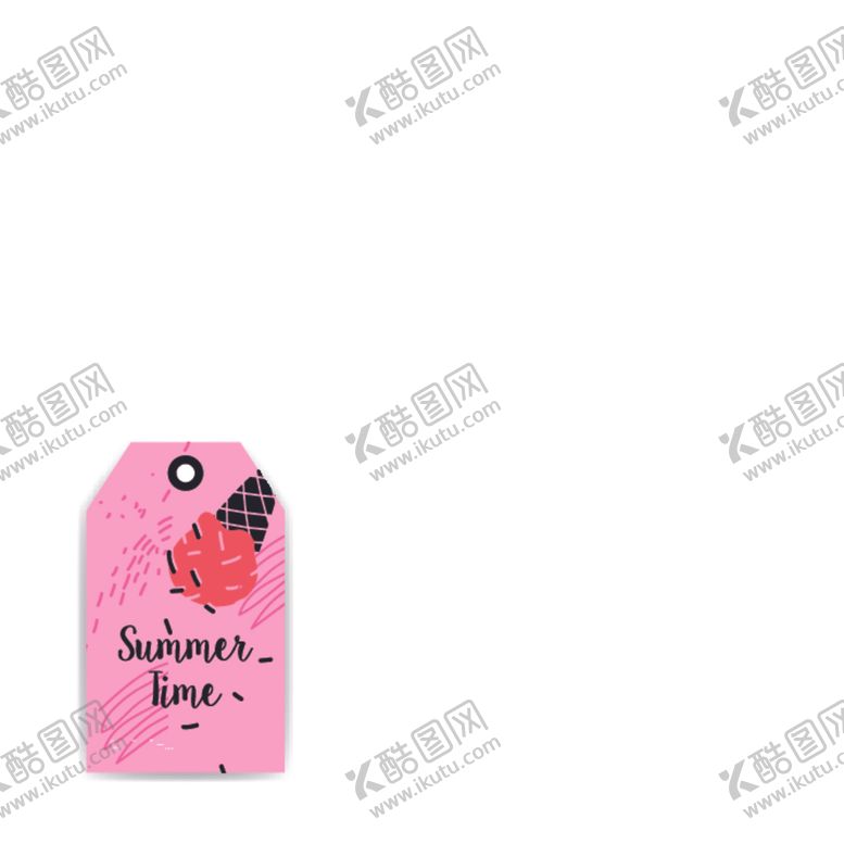编号：96685203160940588244【酷图网】源文件下载-手绘夏季标签集合