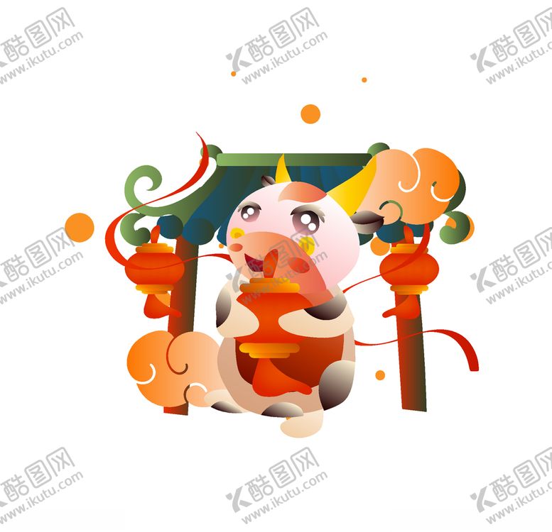 编号：91933405091754321945【酷图网】源文件下载-卡通牛