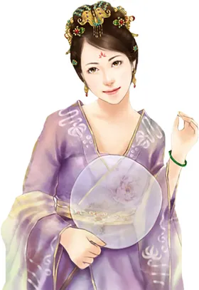 古装帅哥美女插画图片