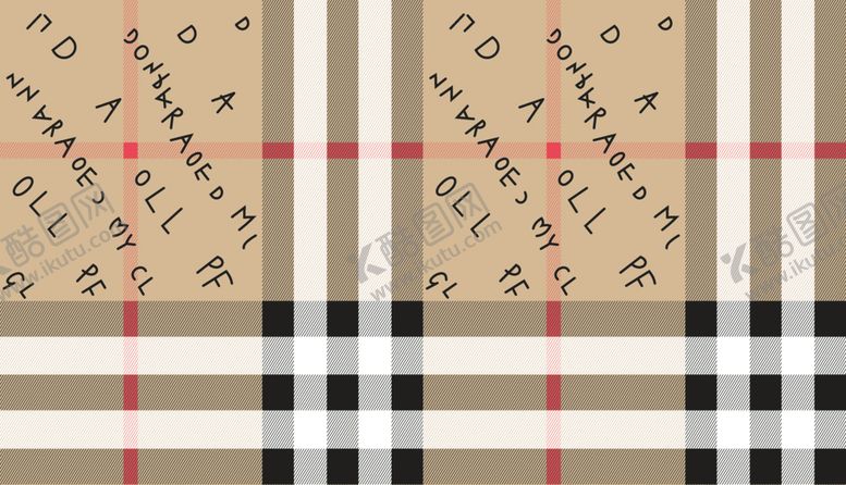 编号：50077705181636485776【酷图网】源文件下载-英文格子印花
