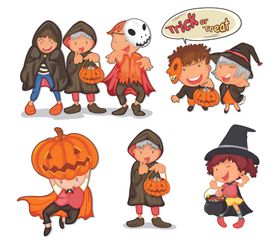 卡通风格的万圣节元素