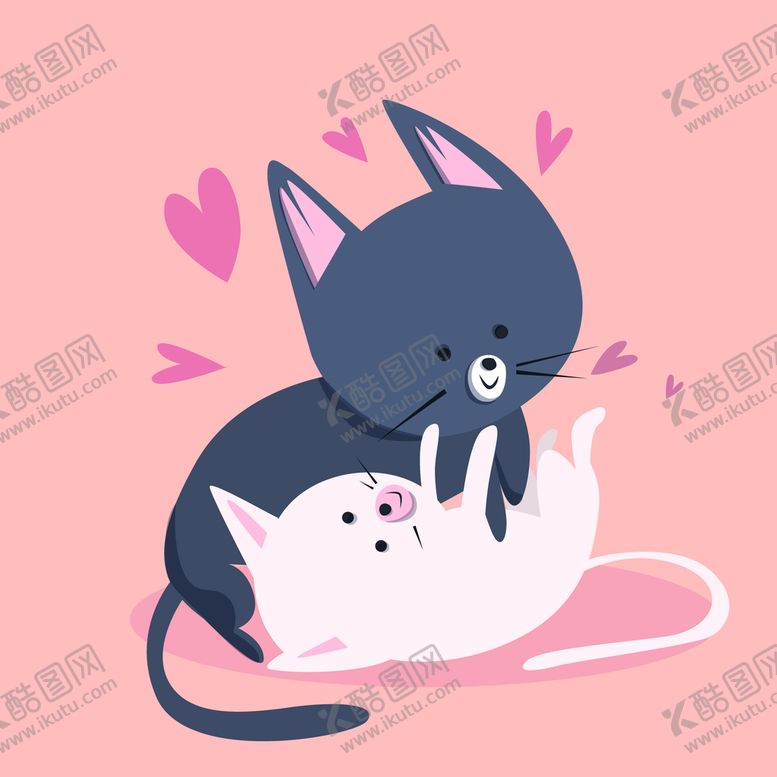 编号：53629810061722080863【酷图网】源文件下载-情人节动物 