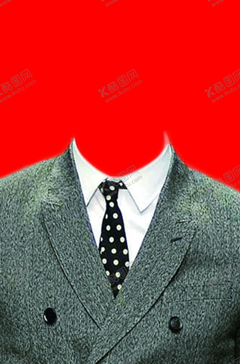 编号：52336209241313282243【酷图网】源文件下载-男士西装证件照