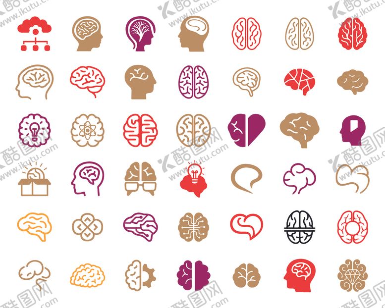 编号：28954011020517439944【酷图网】源文件下载-大脑图标