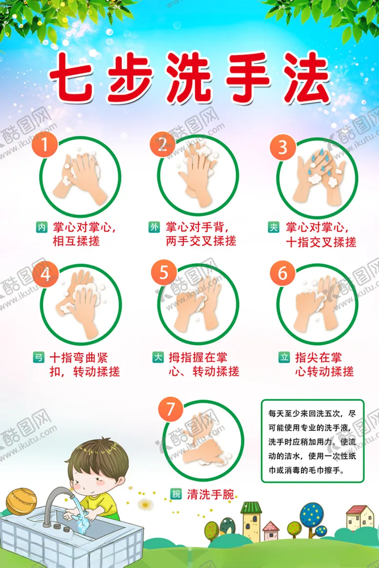 编号：57655306261219344047【酷图网】源文件下载-七步洗手法