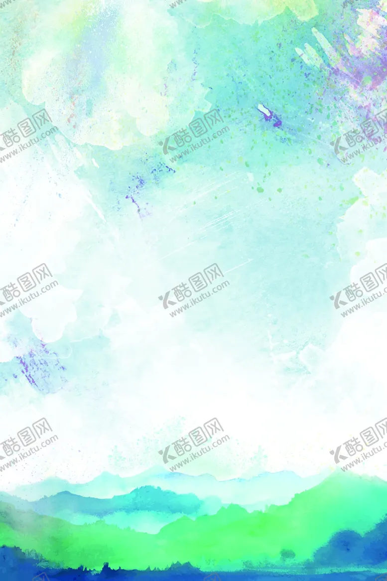 编号：97963707011930465762【酷图网】源文件下载-水彩艺术海报背景