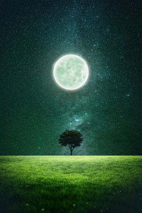 唯美月亮背景