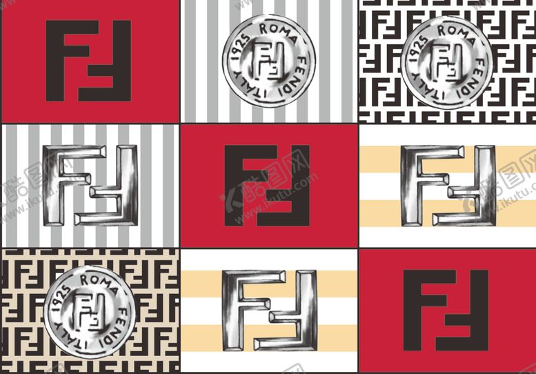 编号：26838504210602361285【酷图网】源文件下载-芬迪两个F