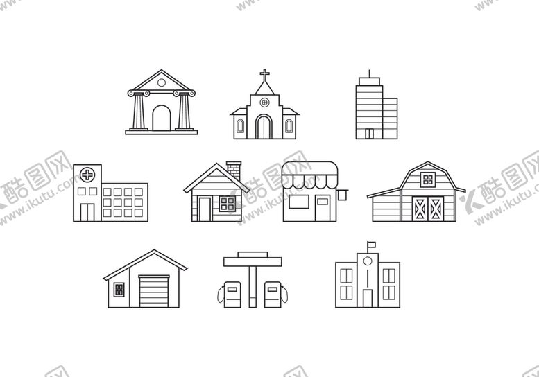 编号：12744209261404144329【酷图网】源文件下载-线条图标