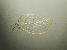 logo样机LOGO设计发光字LOGO墙板