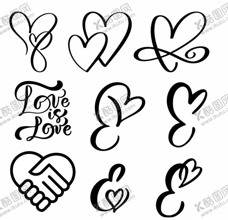 编号：36016709242227431906【酷图网】源文件下载-心形图案