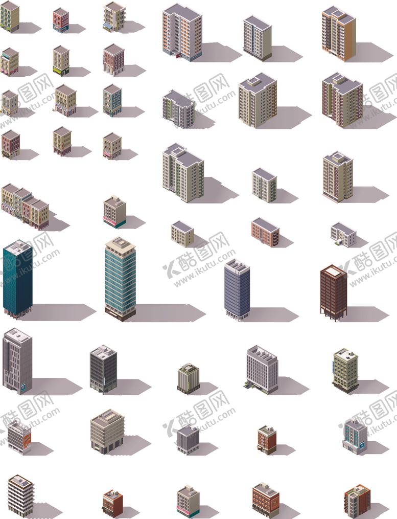 编号：26877009270000289523【酷图网】源文件下载-卡通城市建筑